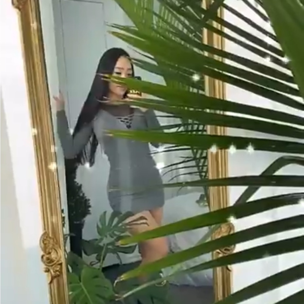 Guess Charcoal and Black Knit dress